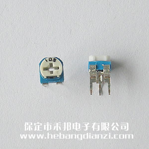 105 卧式蓝白可(kě)调电阻 1M