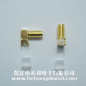 SMA加长弯座 正(zhèng)脚 全长17.5mm